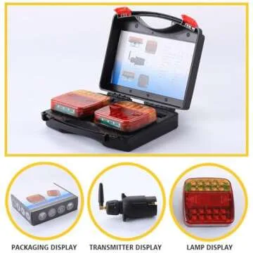 Wartleves Wireless Trailer Lights Magnetic for Easy Towing