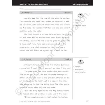 Daily Paragraph Editing Workbook for 8th Grade Students