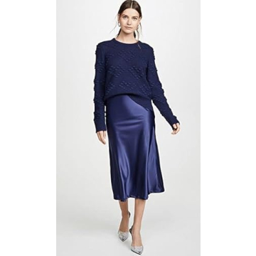 Shop Zeagoo Women's Elegant Satin Midi Skirt Online