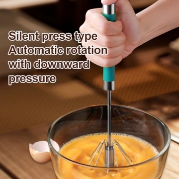 Effortless Mixing with Stainless Steel Semi-Automatic Whisk