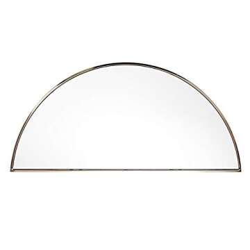 Holly & Martin Decorative Arched Wall Mirror in Champagne