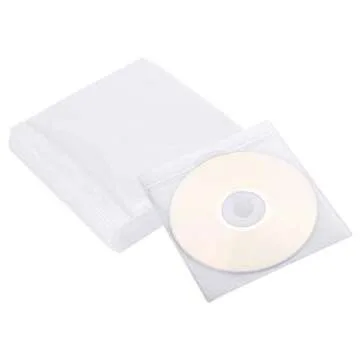 FULANDL 600PCS Double-Sided CD DVD Sleeves for Stylish Storage