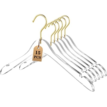 Besser Acrylic Hangers with Gold - Durable and Stylish