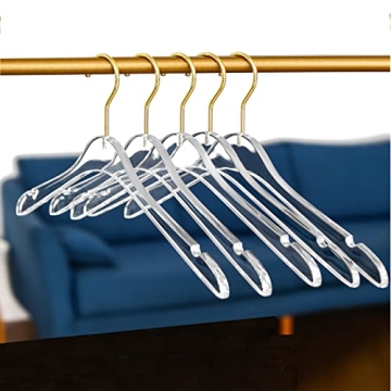 Besser Acrylic Hangers with Gold - Durable and Stylish