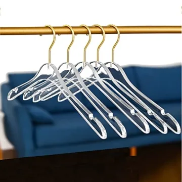 Besser Acrylic Hangers with Gold - Durable and Stylish