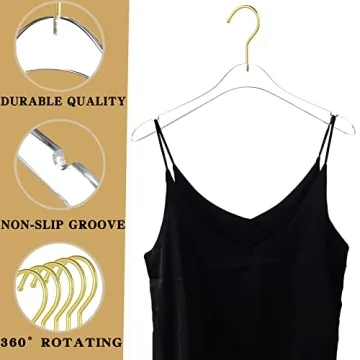 Besser Acrylic Hangers with Gold - Durable and Stylish