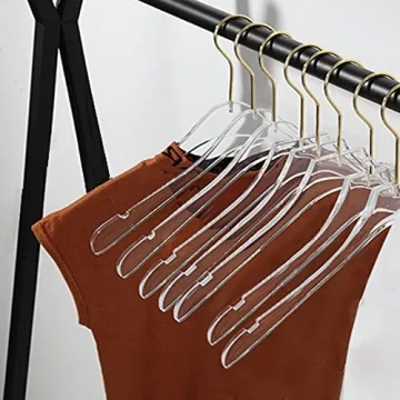 Besser Acrylic Hangers with Gold - Durable and Stylish