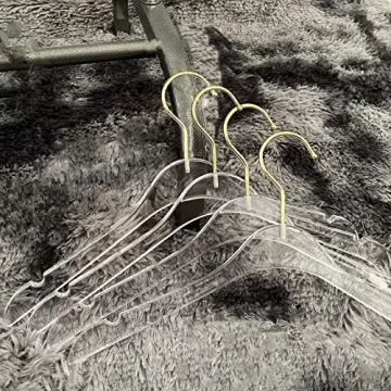 Besser Acrylic Hangers with Gold - Durable and Stylish