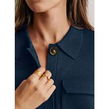 Senllen Women's Cropped Cardigan - Trendy Comfort Wear