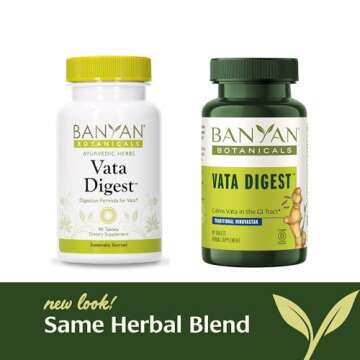 Banyan Botanicals Vata Digest – Organic Digestion Supplement – Warming & Balancing Digestion Aid...