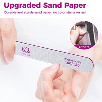 Nail Files and Buffers - Capularsh 16Pack Kit for All Nails