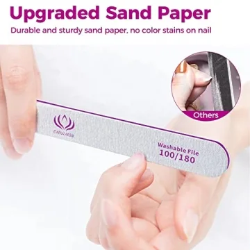 Nail Files and Buffers - Capularsh 16Pack Kit for All Nails