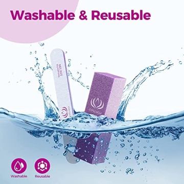 Nail Files and Buffers - Capularsh 16Pack Kit for All Nails