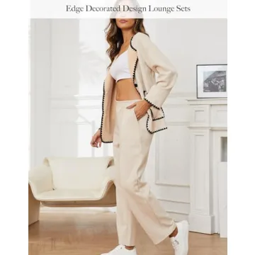 KEOMUD Women's 2 Piece Fall Lounge Set Stylish Comfort