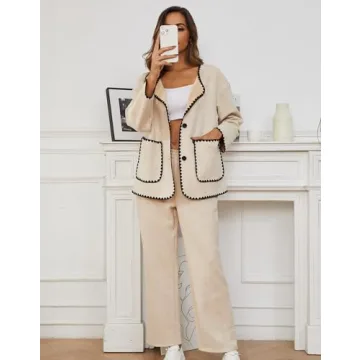 KEOMUD Women's 2 Piece Fall Lounge Set Stylish Comfort