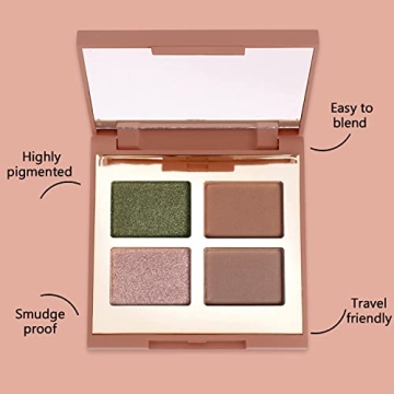 Mellow Eyeshadow Quad - Matte & Shimmer Palette for Women