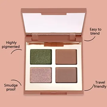 Mellow Eyeshadow Quad - Matte & Shimmer Palette for Women