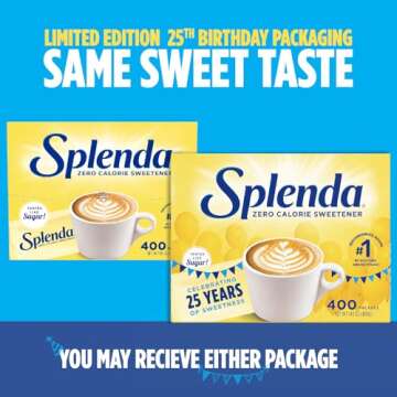 SPLENDA Zero Calorie Sweetener, 400 Count Packets