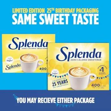 SPLENDA Zero Calorie Sweetener, 400 Count Packets