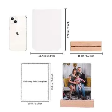 Customizable Sublimation LED Acrylic Photo Frames