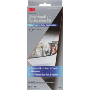 3M Ultra Headlight Restoration Kit - Complete Set for Plastic Lenses