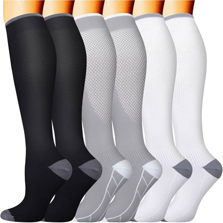 Copper Compression Socks - 6 Pairs for Best Support