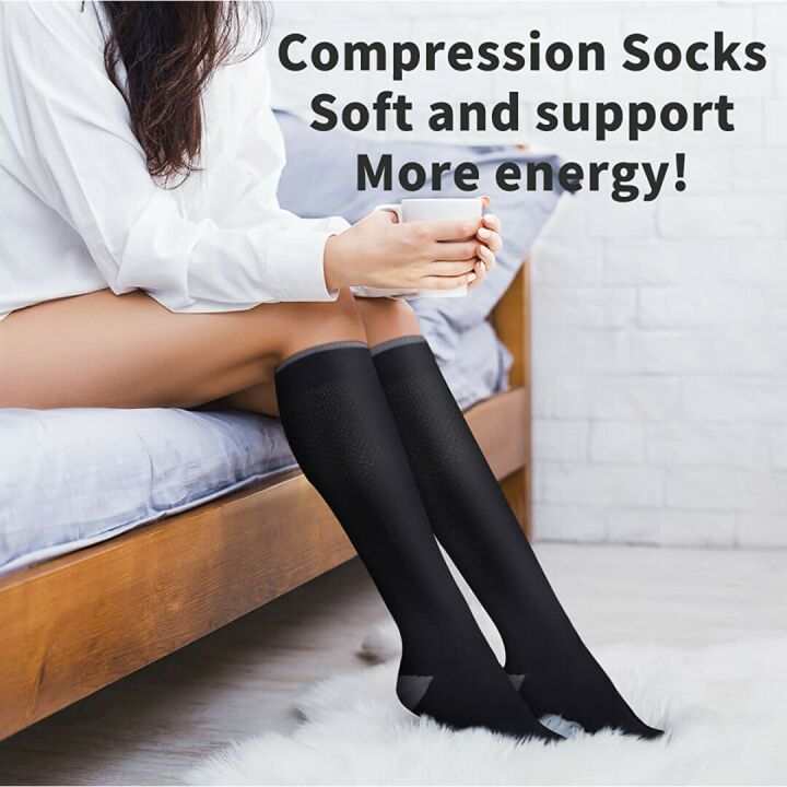 Copper Compression Socks - 6 Pairs for Best Support