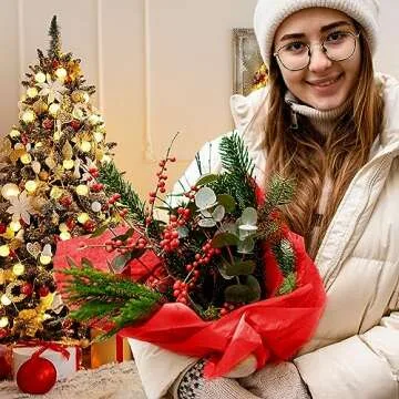 CHRORINE Christmas Tissue Paper 60 Sheets Vibrant Bulk