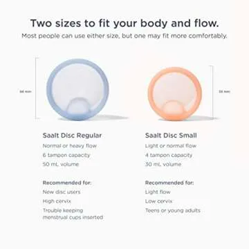 Saalt Menstrual Disc - Soft, Flexible, Reusable Medical-Grade - Removal Notch - Tampon Alternative - Made in USA - Lasts 10 Years (Coral, Regular)