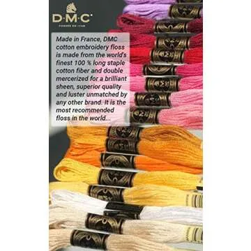 DMC Embroidery Floss Pack, Popular Colors, DMC Embroidery Thread, DMC Floss Kit Include 36 Assorted ...