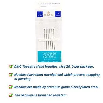 DMC Embroidery Floss Pack, Popular Colors, DMC Embroidery Thread, DMC Floss Kit Include 36 Assorted Color Bundle with DMC Mouline Cotton White/Black and DMC Cross Stitch Hand Needles.