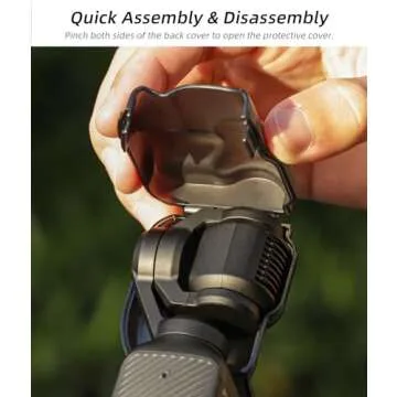 Osmo Pocket 3 Screen Protector Cover Case Compatible with DJI OSMO Pocket 3 Accessories, Camera Lens Protector Cap Screen Protective Hard Case for Osmo Pocket 3