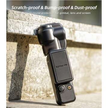 Osmo Pocket 3 Screen Protector Cover Case Compatible with DJI OSMO Pocket 3 Accessories, Camera Lens Protector Cap Screen Protective Hard Case for Osmo Pocket 3