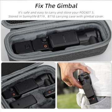 Osmo Pocket 3 Screen Protector Cover Case Compatible with DJI OSMO Pocket 3 Accessories, Camera Lens Protector Cap Screen Protective Hard Case for Osmo Pocket 3