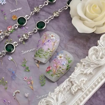 Flower Nail Stickers for Stunning Summer Nail Art