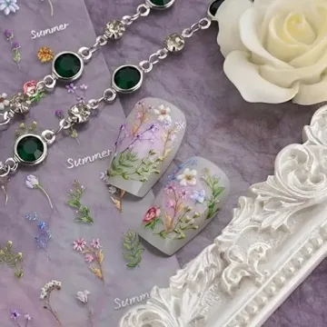 Flower Nail Stickers for Stunning Summer Nail Art