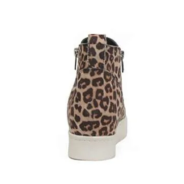 Soda Taylor Hidden Fashion Wedge Sneaker Shoes with Side Zipper