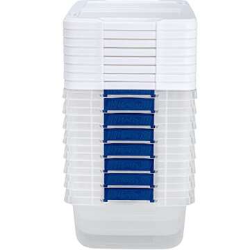 Hefty Clear Plastic Bin with Latch - 15 qt Storage Solution