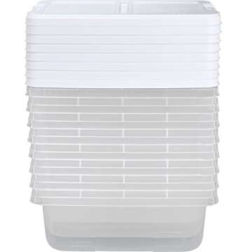 Hefty Clear Plastic Bin with Latch - 15 qt Storage Solution