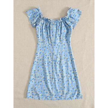 Floerns Floral Off-the-Shoulder Dress for Summer Style