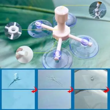 ARRIONO Windshield Repair Kit, 2 Pack Car Windshield Crack Repair Kit, 20 Mins Quick Fix for Rock Chip Repair Kit Windshield Chips, Cracks, Bulls-Eye and Star-Shaped Crack