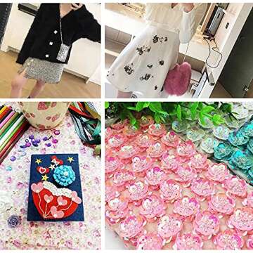 15 Color Rainbow Cup Sequins for DIY Crafts and Decor