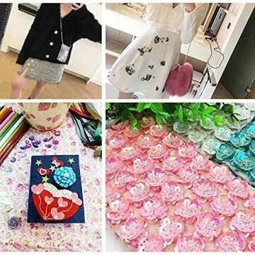 15 Color Rainbow Cup Sequins for DIY Crafts and Decor