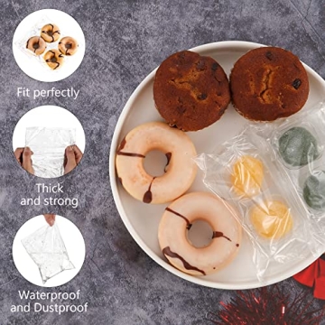 MoloTAR Clear Resealable Cello Bags for Baked Goods 200 Pcs