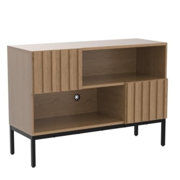 mopio Norwin Modern Rustic Console Table with Storage