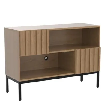 mopio Norwin Modern Rustic Console Table with Storage