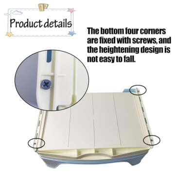 kathson Large Rabbit Litter Box Trainer, Potty Corner Toilet with Drawer Bigger Pet Pan for Adult Hamster, Guinea Pig, Ferret, Galesaur, Bunny and Other Animals (Pink)