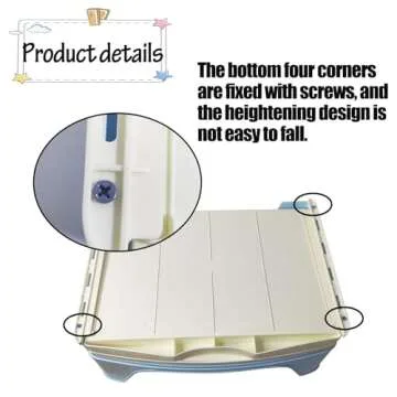 kathson Large Rabbit Litter Box Trainer, Potty Corner Toilet with Drawer Bigger Pet Pan for Adult Hamster, Guinea Pig, Ferret, Galesaur, Bunny and Other Animals (Pink)