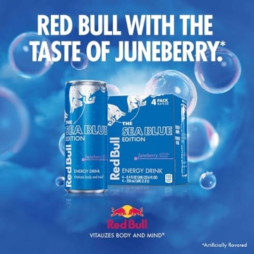 Red Bull Sea Blue Edition Juneberry Energy Drink 24 Cans