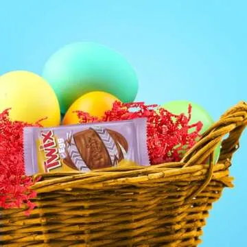 TWIX Eggs Milk Chocolate Caramel Candy Bars Easter Basket Stuffers, 6 Ct Pack